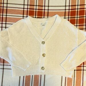 American Eagle Crop Cardigan sweater